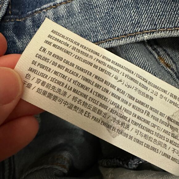 ABERCROMBIE & FITCH The Ankle Straight Jeans Blue Ultra HR Curve Love - Picture 9 of 13